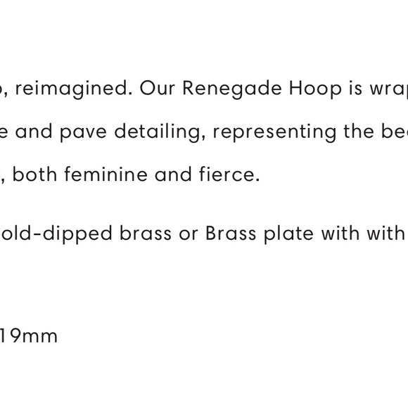 STELLA & DOT CHARLOTTE RENEGADE HOOPS - Picture 5 of 5